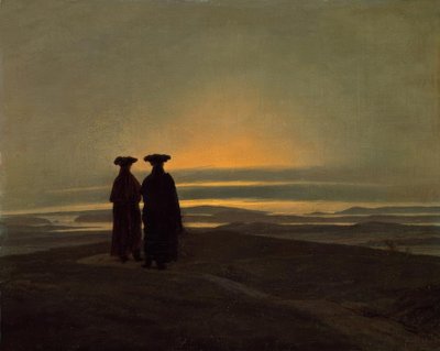 Paesaggio Serale con Due Uomini da Caspar David Friedrich